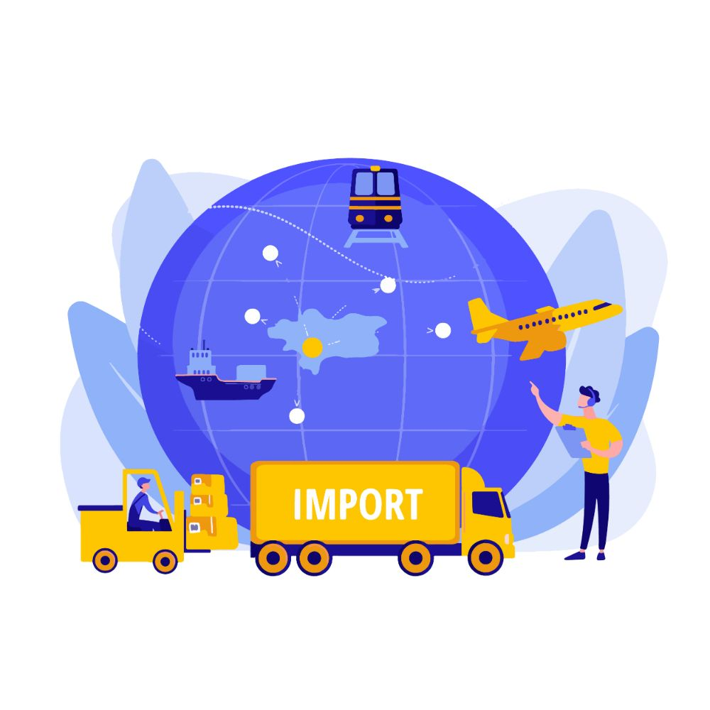 Import and export system preview